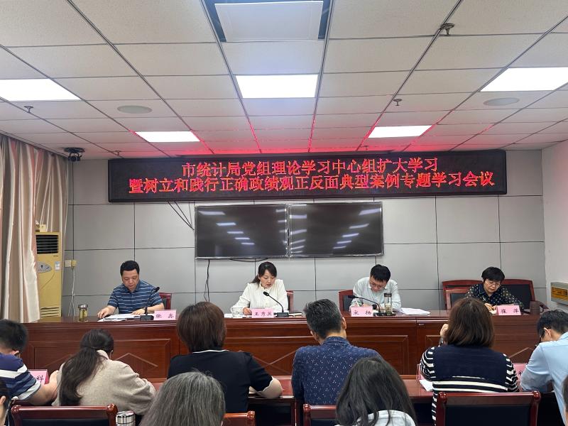 六安市统计局召开树立和践行正确政绩观正反面典型案例专题学习会议
